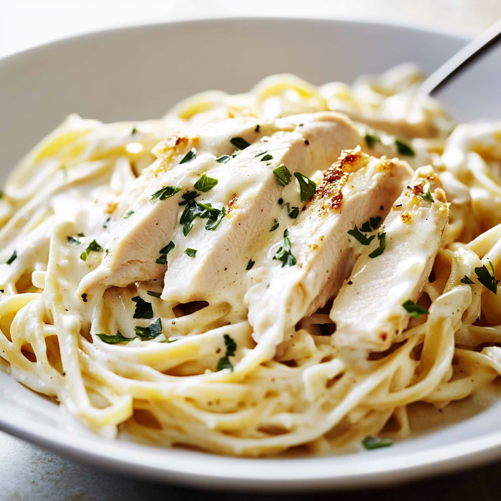 Delicious Rotisserie Chicken Alfredo