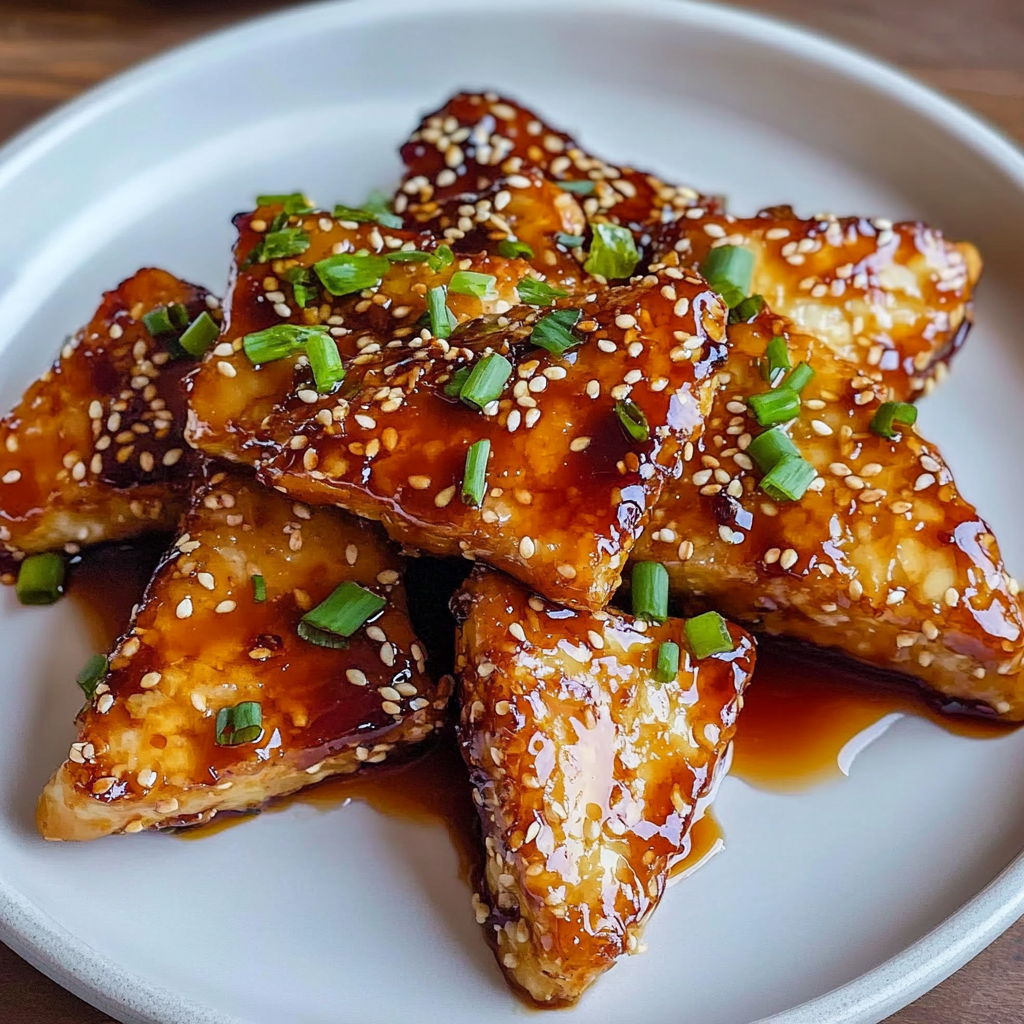 Recipe preparation for Crispy Sticky Tofu