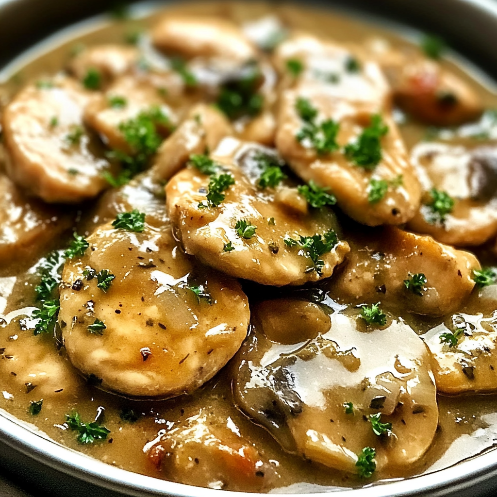 Recipe preparation for Crockpot Chicken Piccata