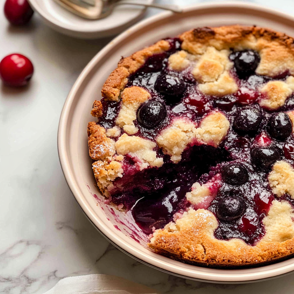 Recipe preparation for Cherry cobbler easy