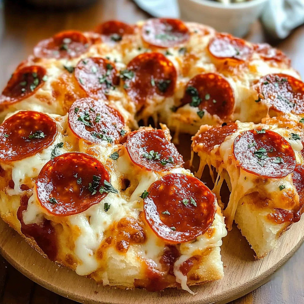Recipe preparation for Pizza Monkey Bread Pepperoni
