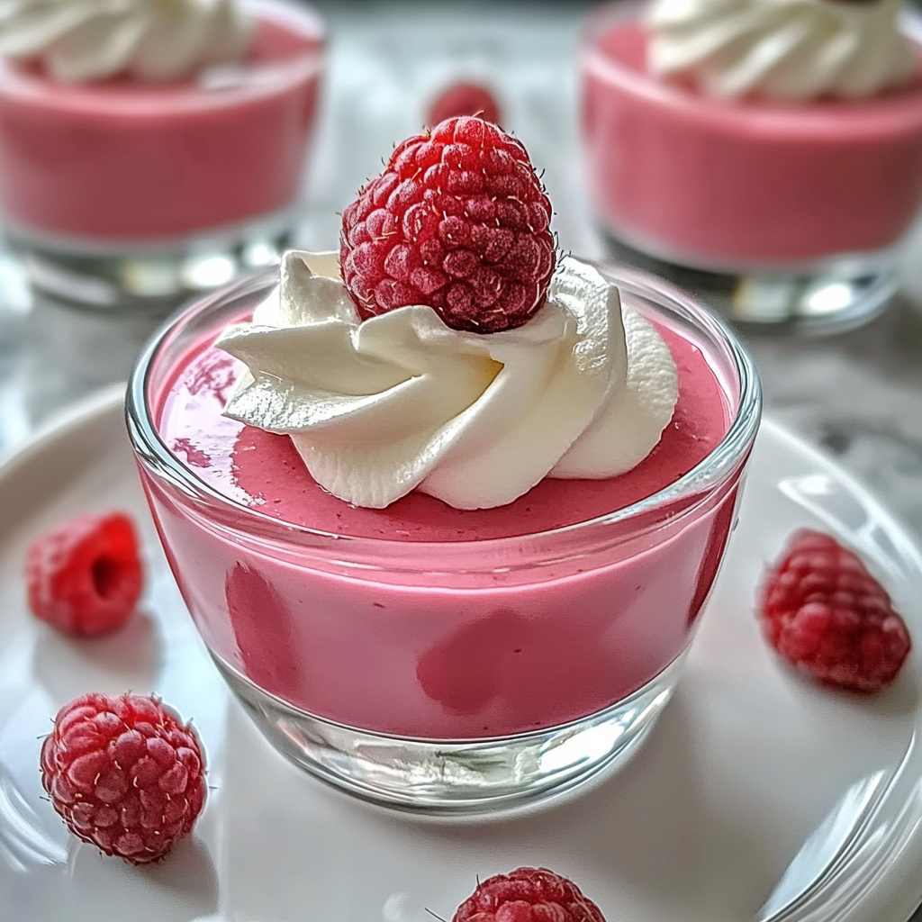 Recipe preparation for Raspberry Mousse