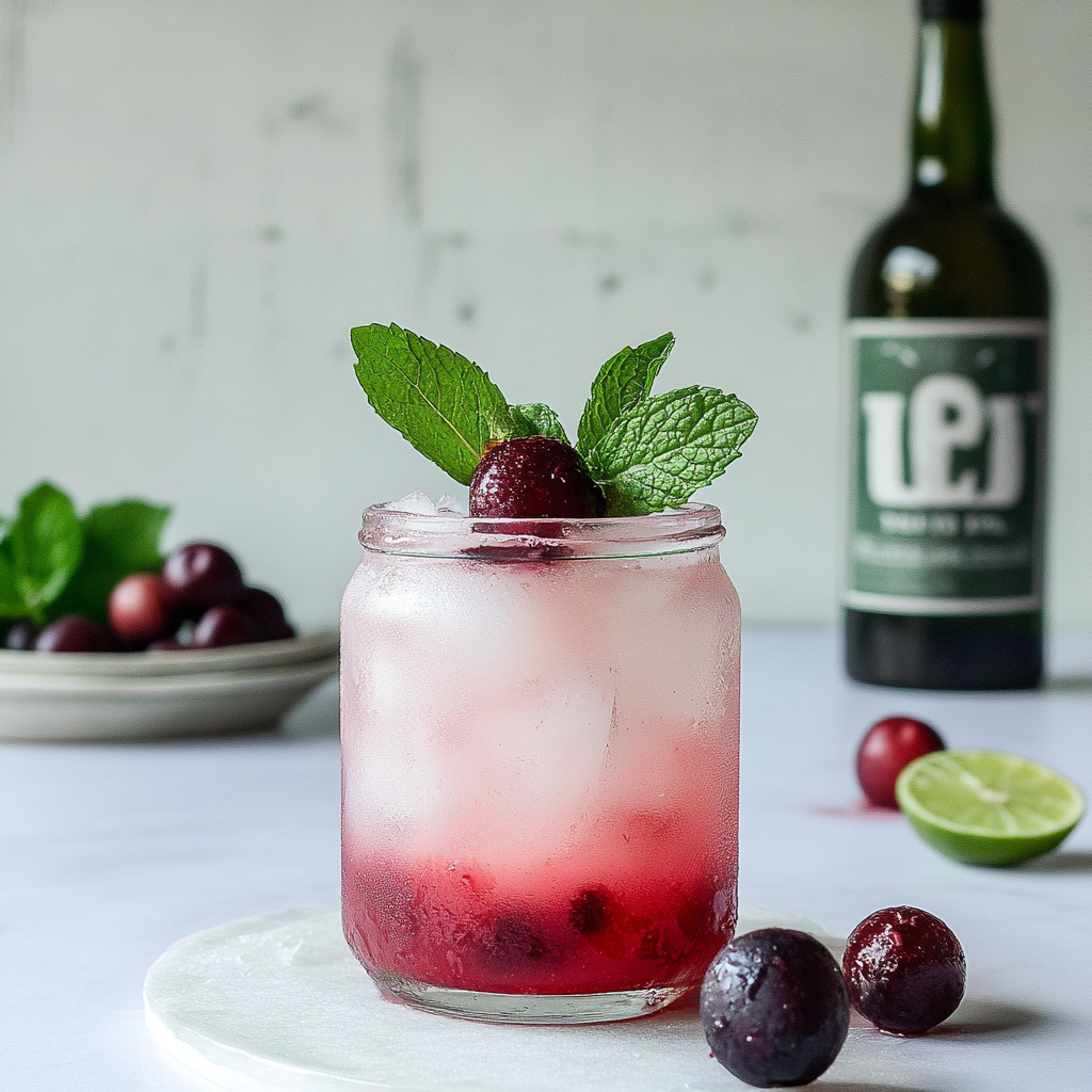 Recipe preparation for Cherry mojito recipe