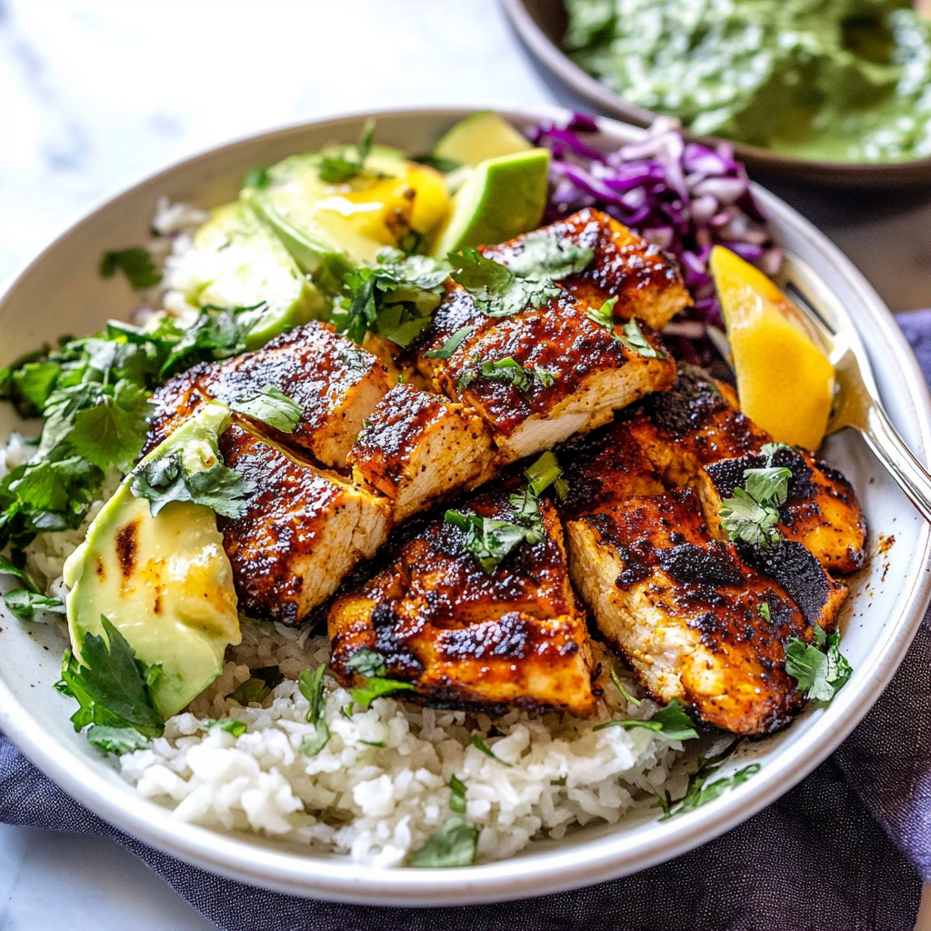 Recipe preparation for Blackened Chicken