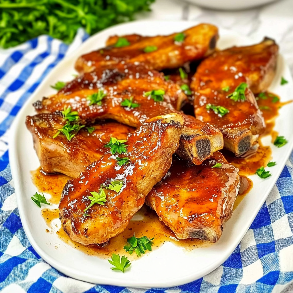 Recipe preparation for Air Fryer Country Style Boneless Pork Ribs