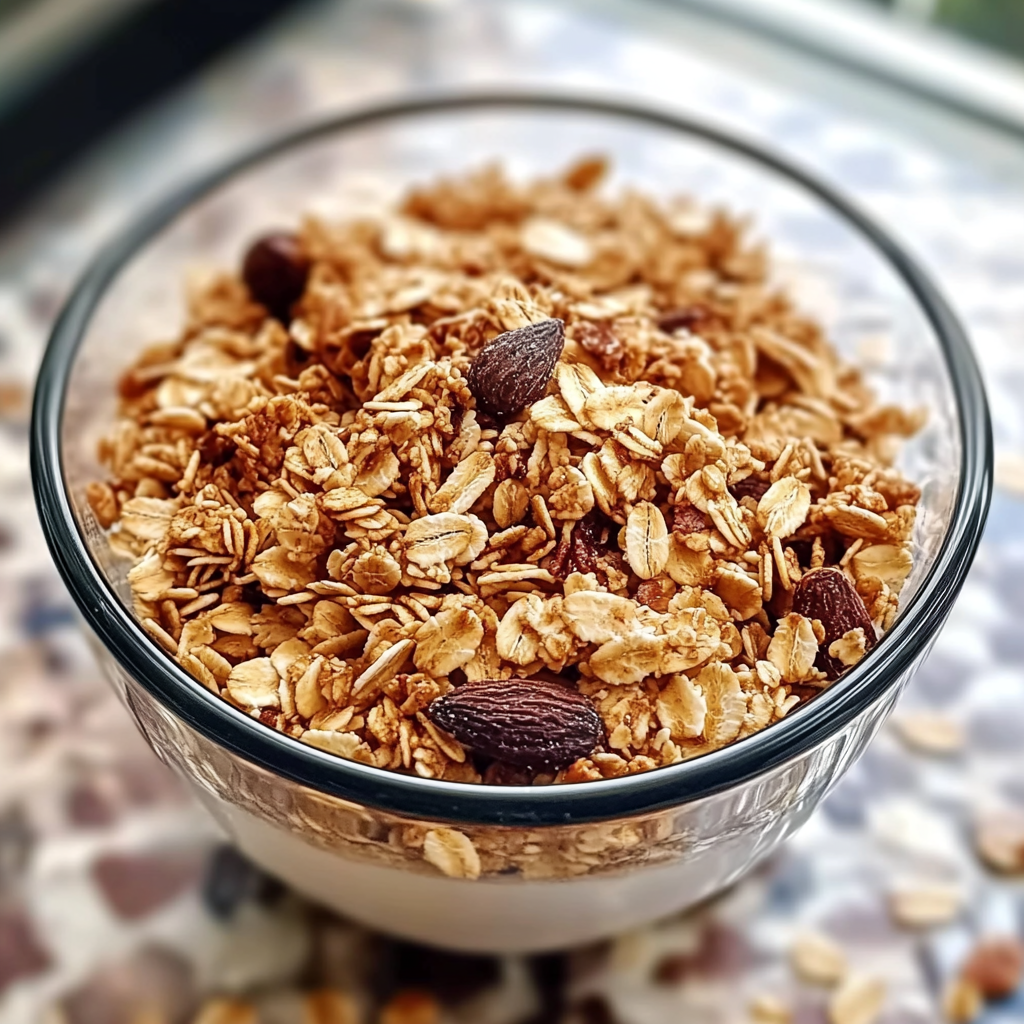 Recipe preparation for Homemade Granola Recipe