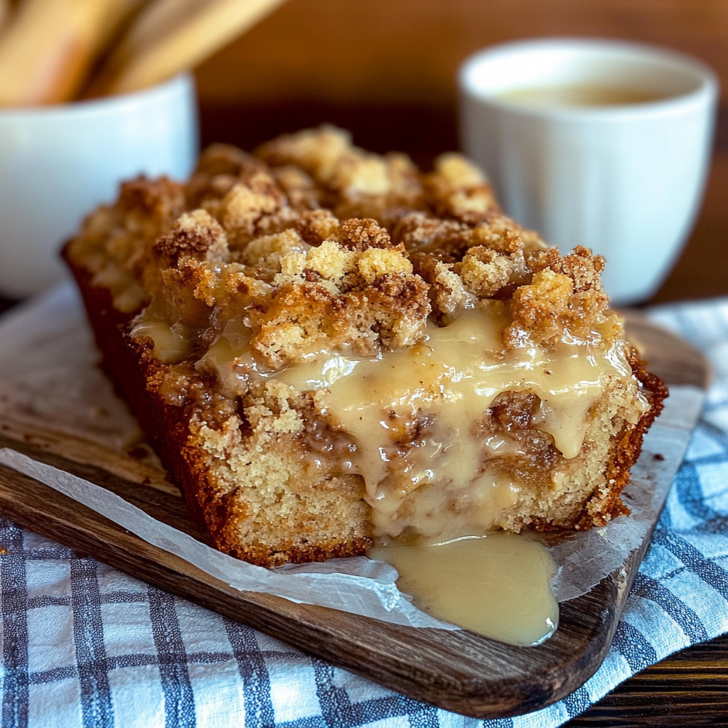 Recipe preparation for Apple Streusel Bread