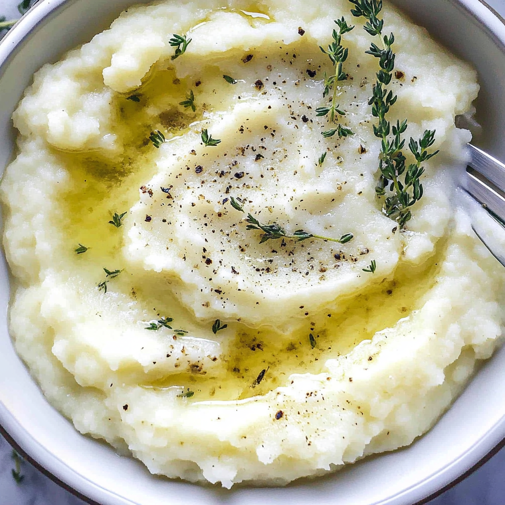 Recipe preparation for Creamy Copycat Cauliflower Puree Recipe
