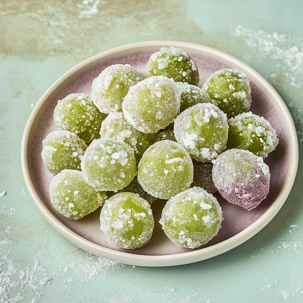 Recipe preparation for Summer Sour Candy Frozen Grapes