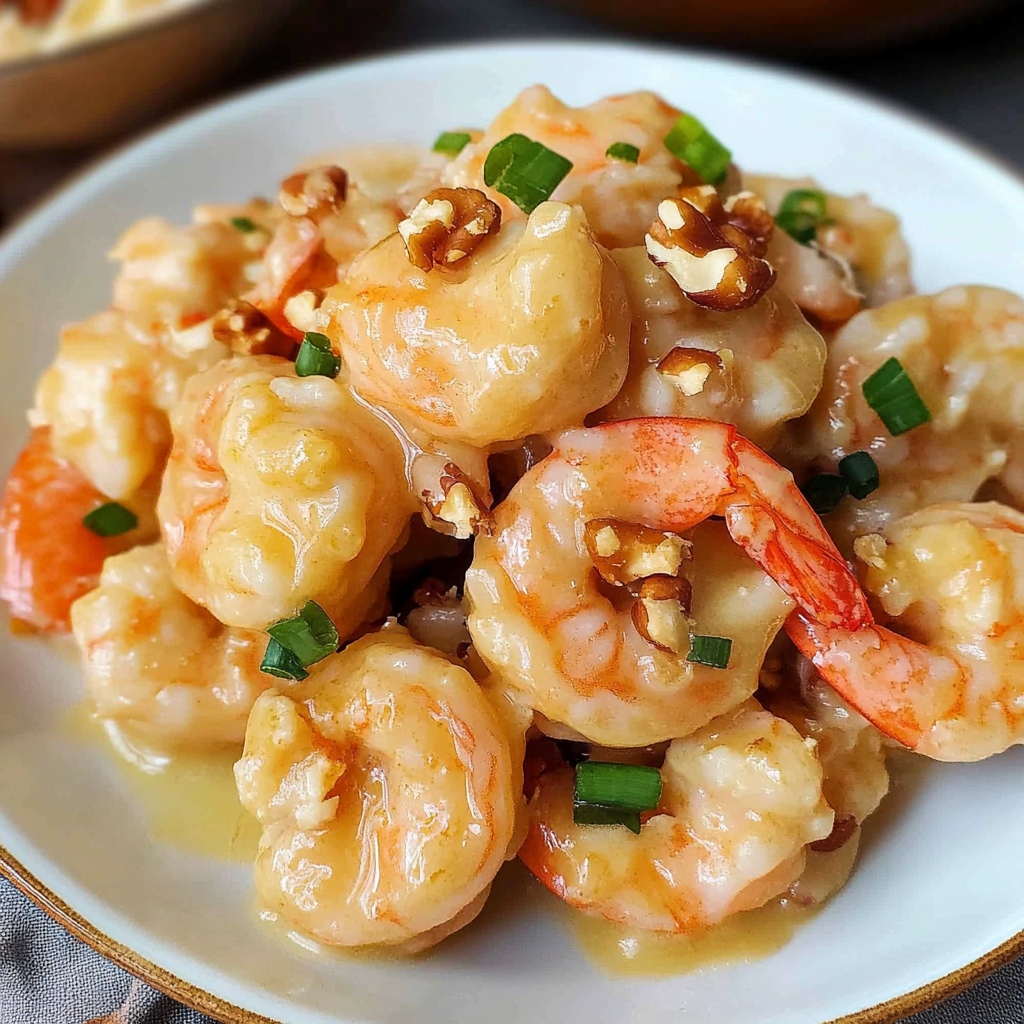 Recipe preparation for Honey Walnut Shrimp