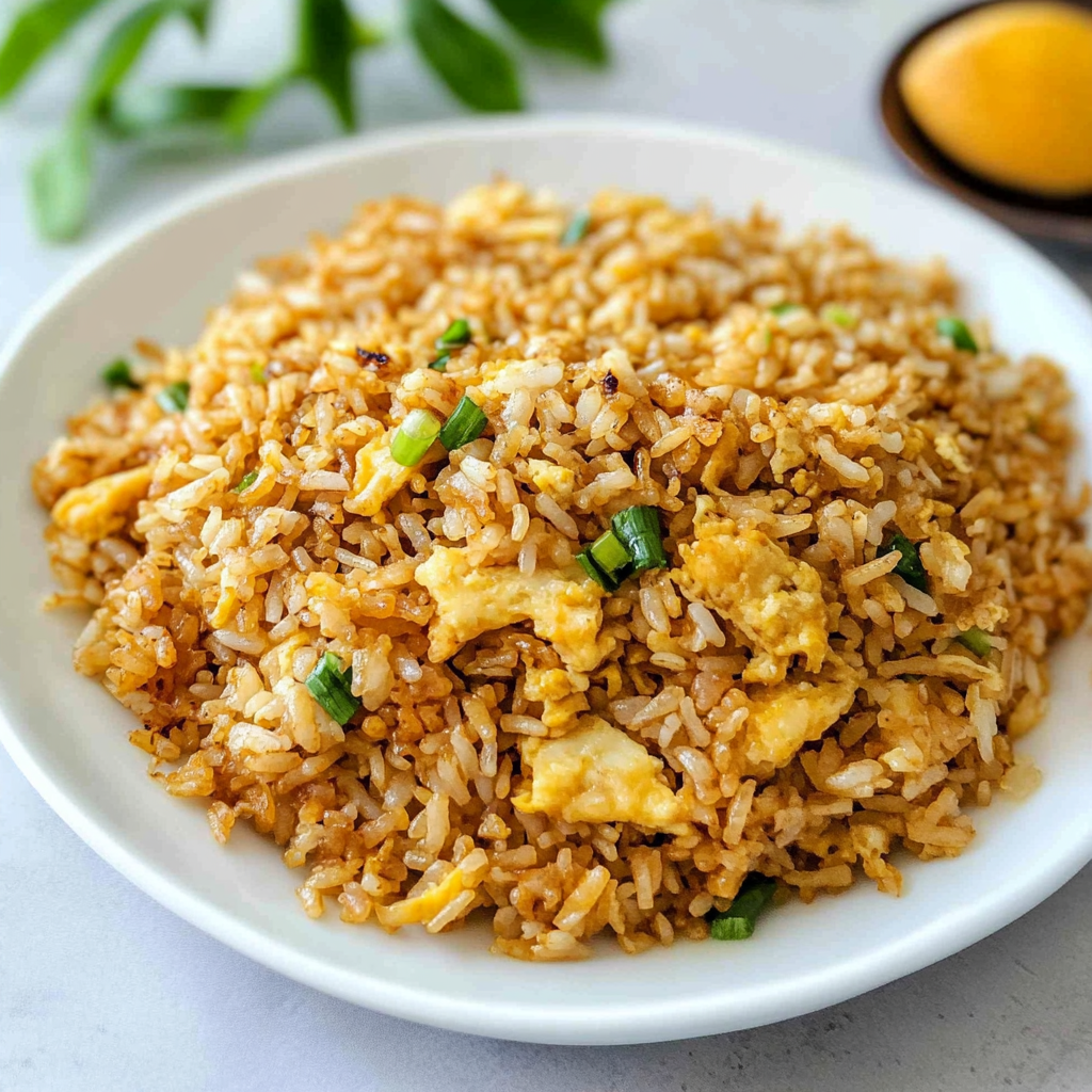 Recipe preparation for Egg Fried Rice