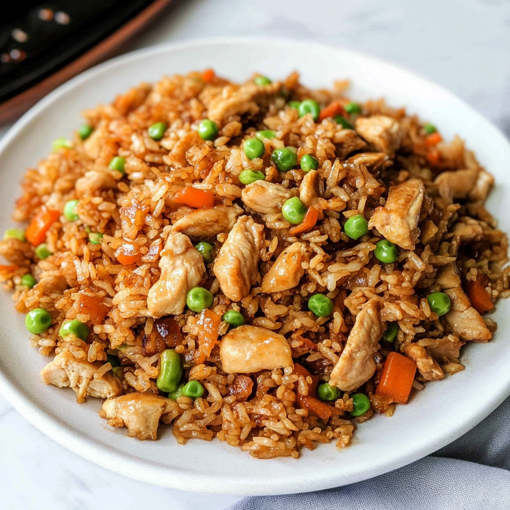 Recipe preparation for Chinese Chicken Fried Rice