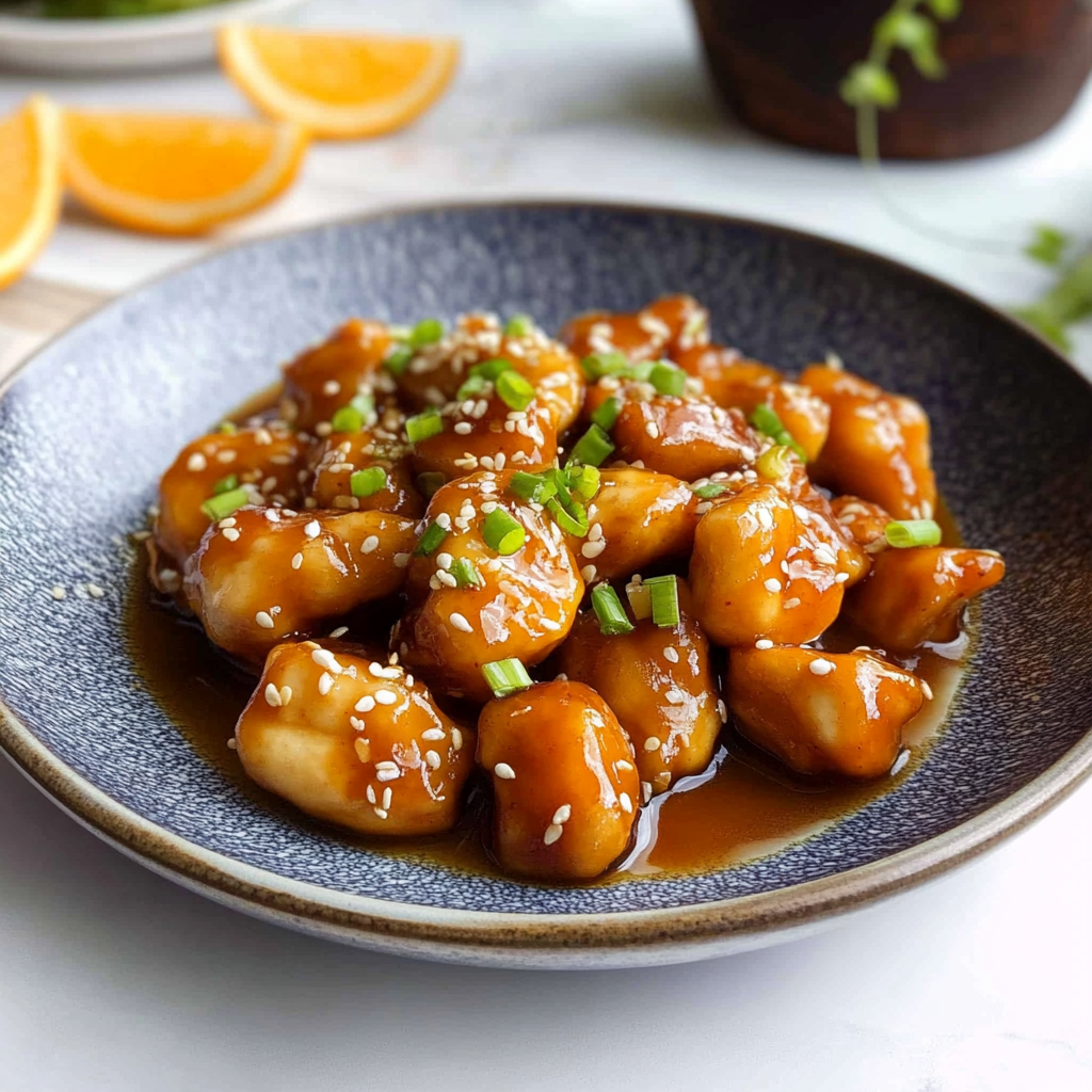 Recipe preparation for Orange Chicken