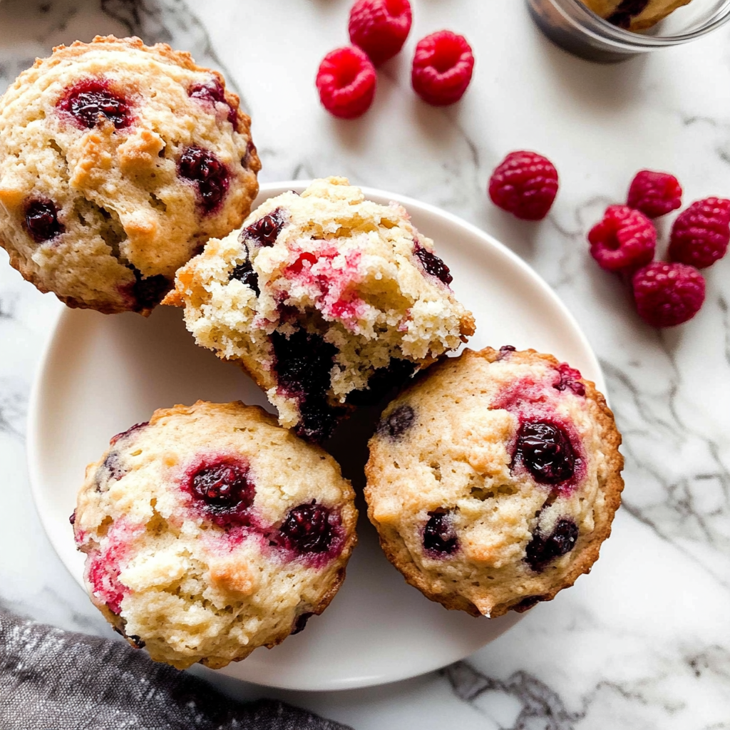 Recipe preparation for Jumbo Raspberry Chocolate Chip Muffins