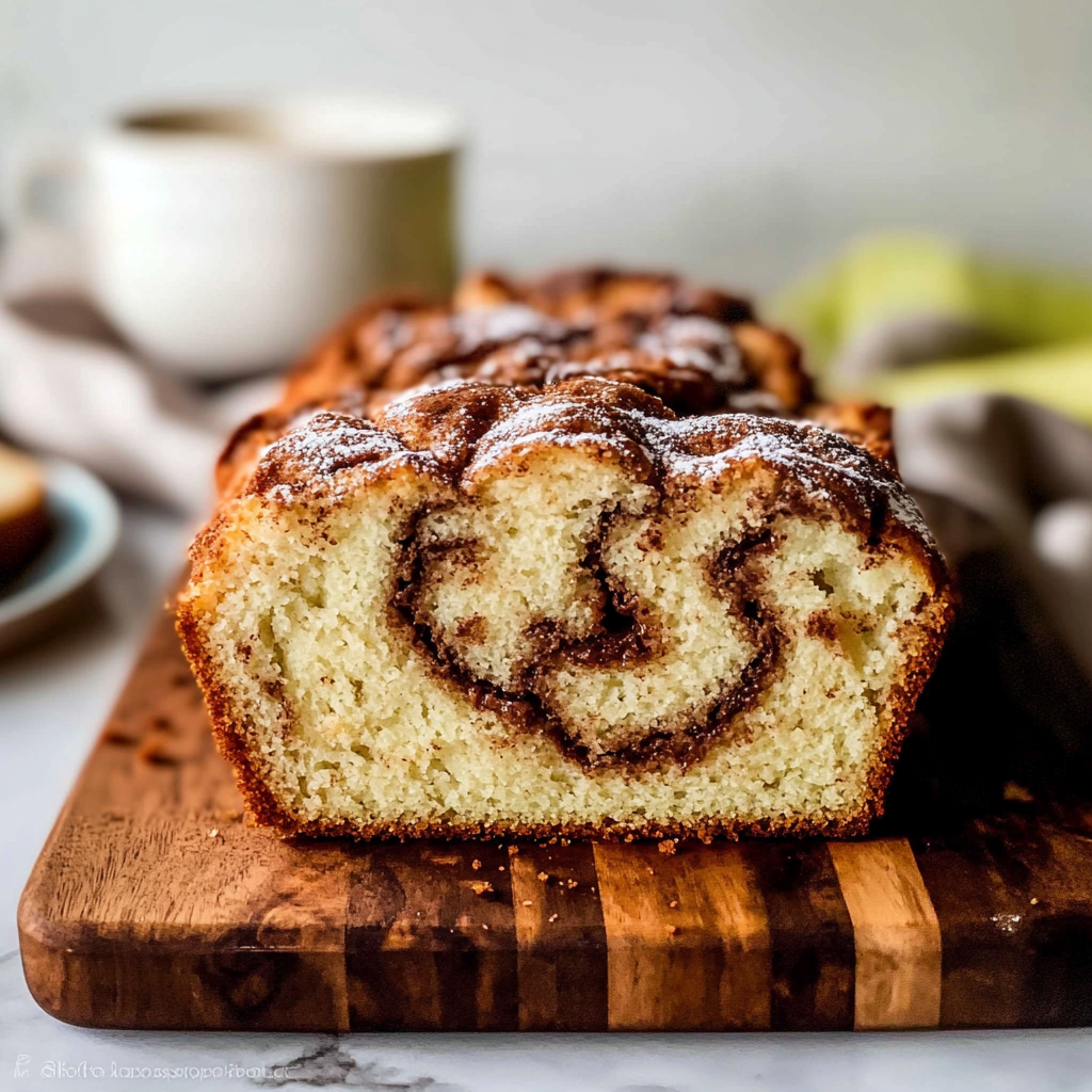 Recipe preparation for Cinnamon Swirl Quick Bread