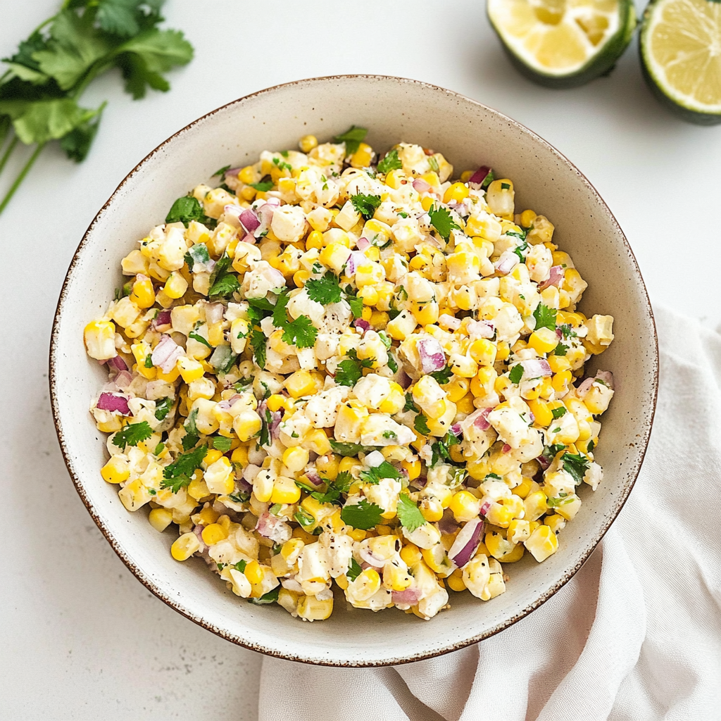 Recipe preparation for Mexican Corn Salad