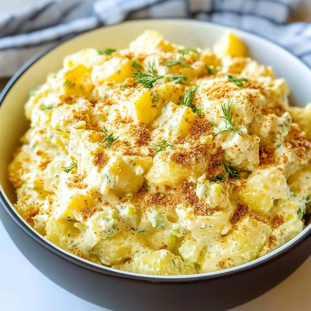 Recipe preparation for Homemade Potato Salad