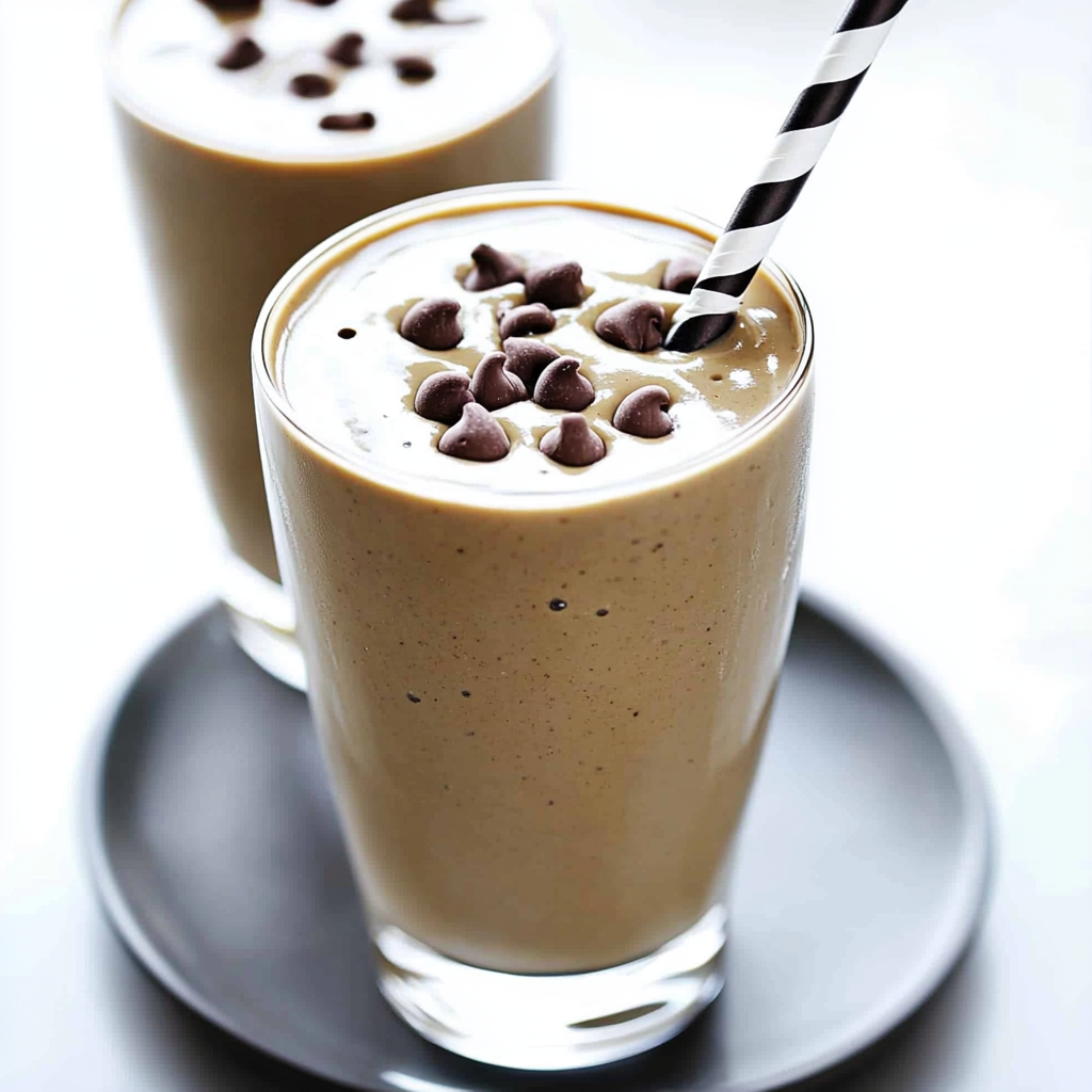 Recipe preparation for Chocolate Peanut Butter Green Smoothie