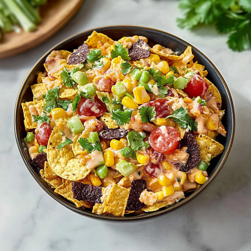 Recipe preparation for Frito Corn Salad