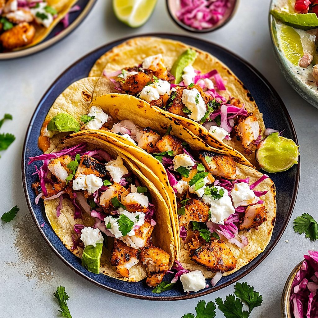 Recipe preparation for Fish Tacos Recipe