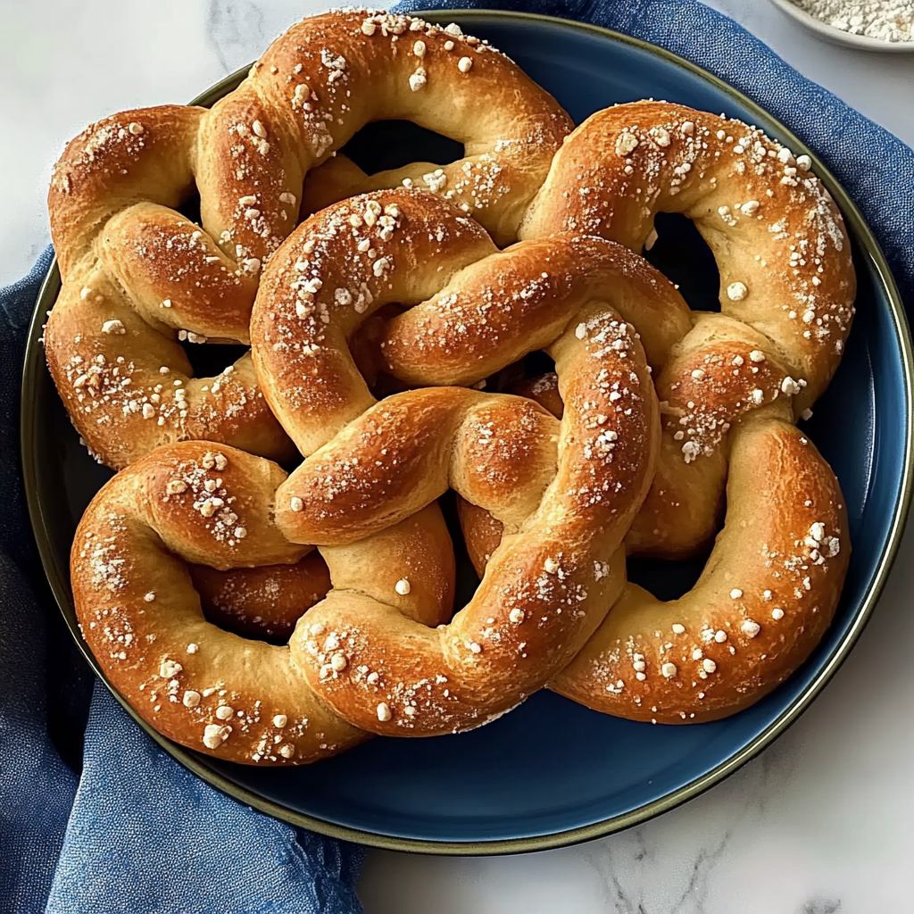 Recipe preparation for homemade soft pretzels