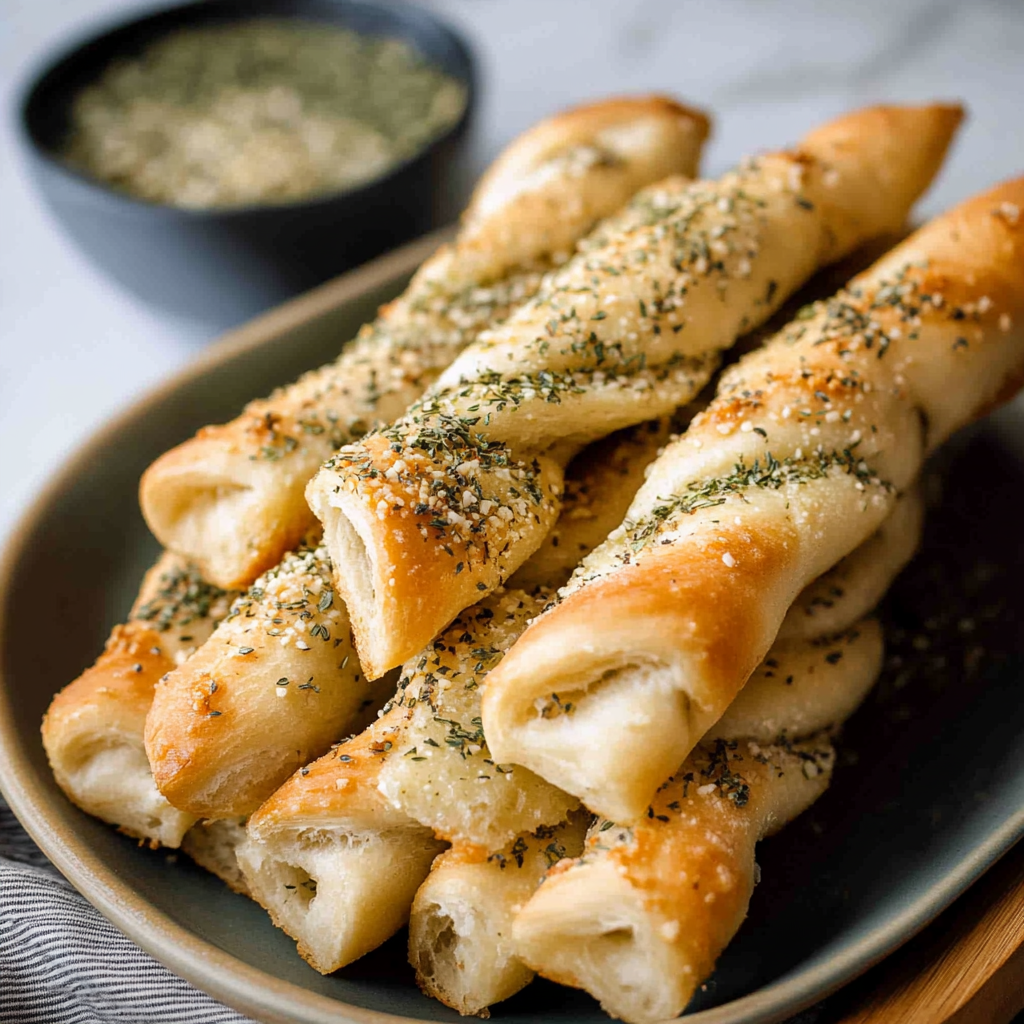 Recipe preparation for homemade breadsticks