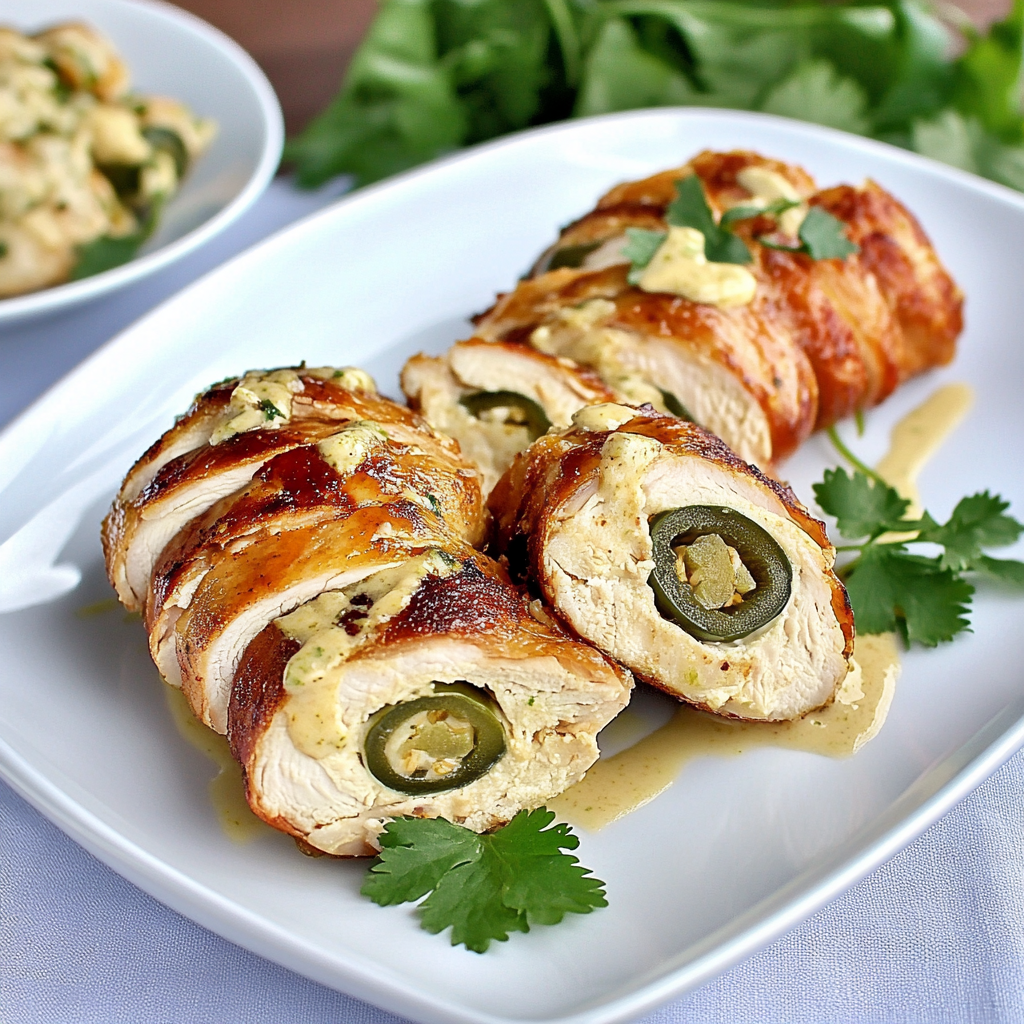 Recipe preparation for jalapeño popper chicken