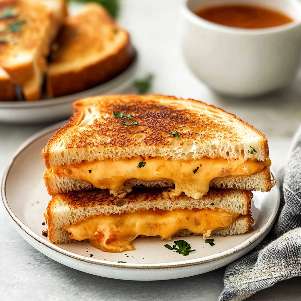 Recipe preparation for air fryer grilled cheese