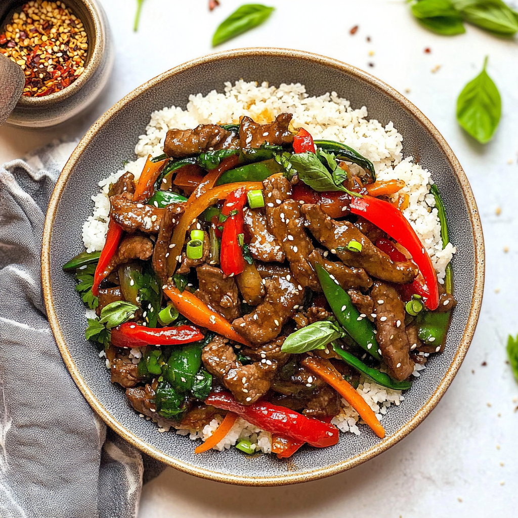 Recipe preparation for Easy Beef Stir-Fry