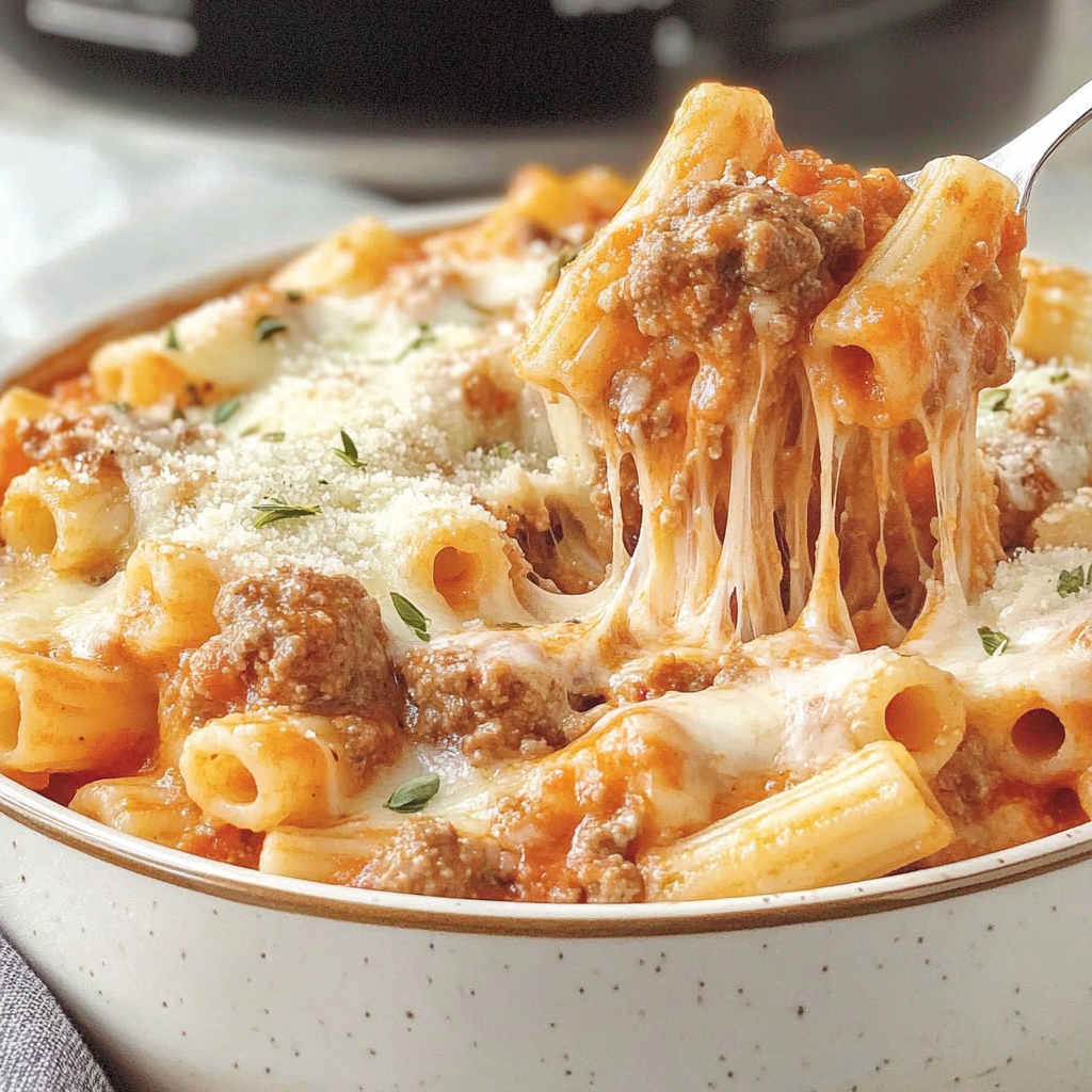 Recipe preparation for Instant Pot Baked Ziti