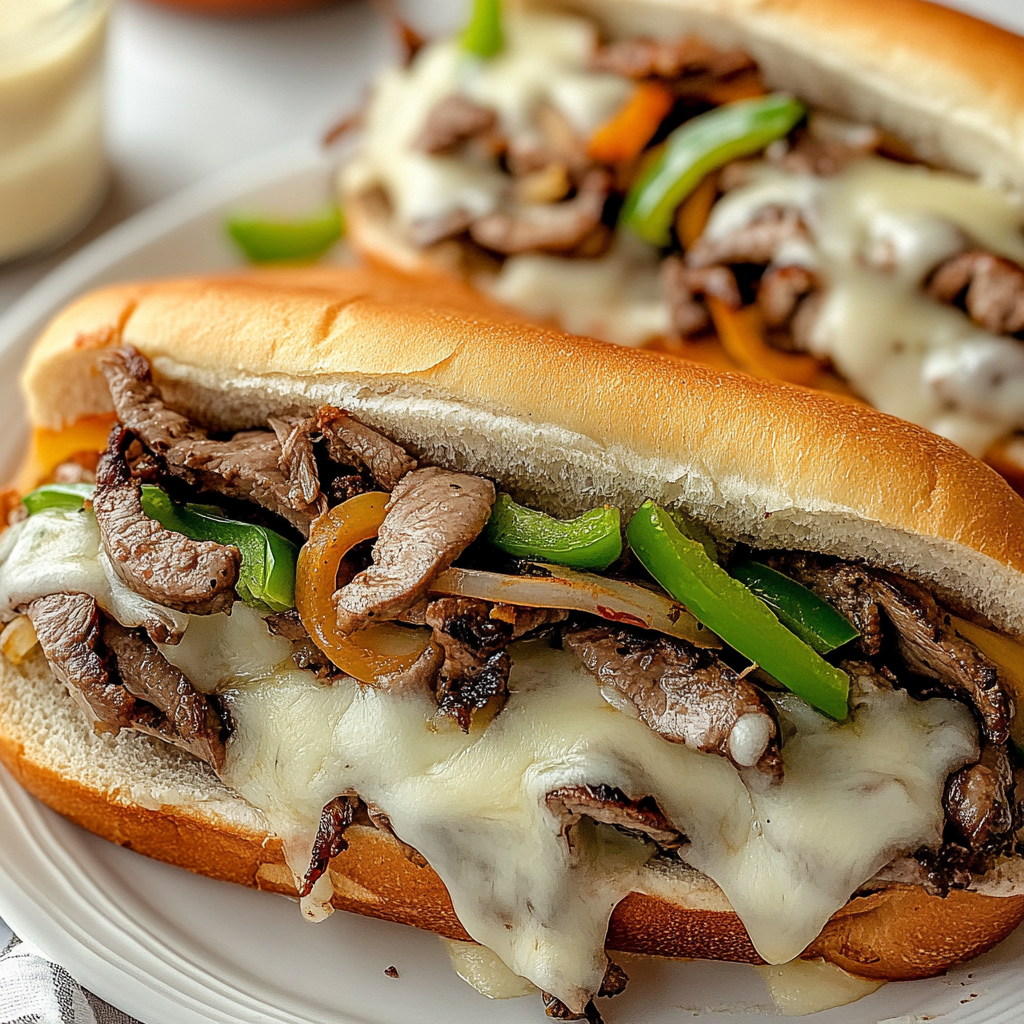 Recipe preparation for Classic Philly Cheesesteak