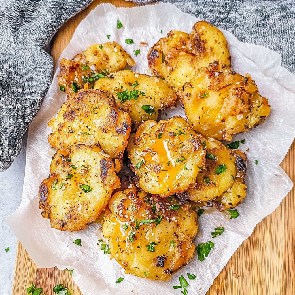 Recipe preparation for Crispy Smashed Potatoes