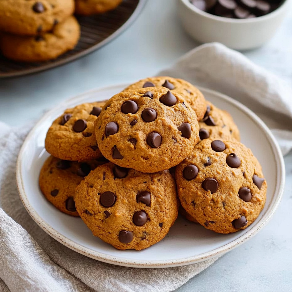 Recipe preparation for Pumpkin Chocolate Chip Cookies