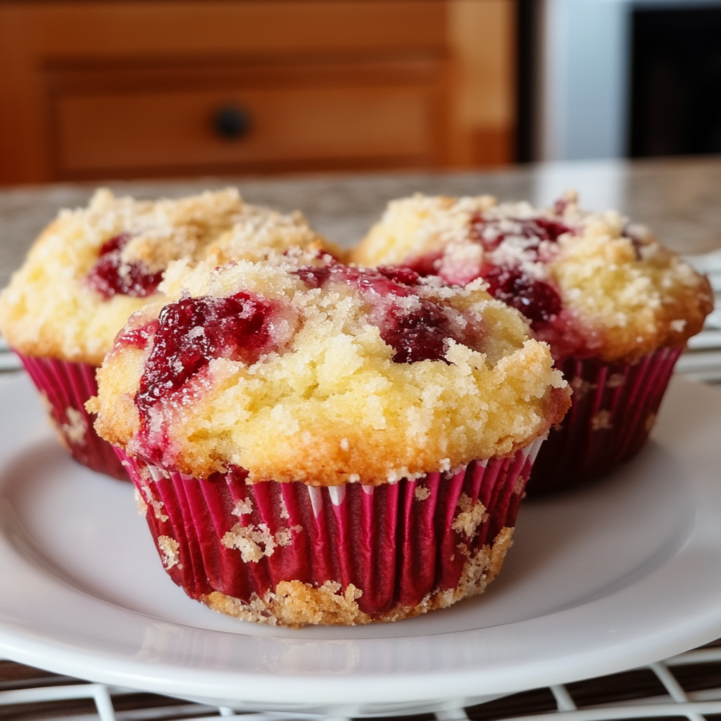 Recipe preparation for Cherry Cobbler Muffins