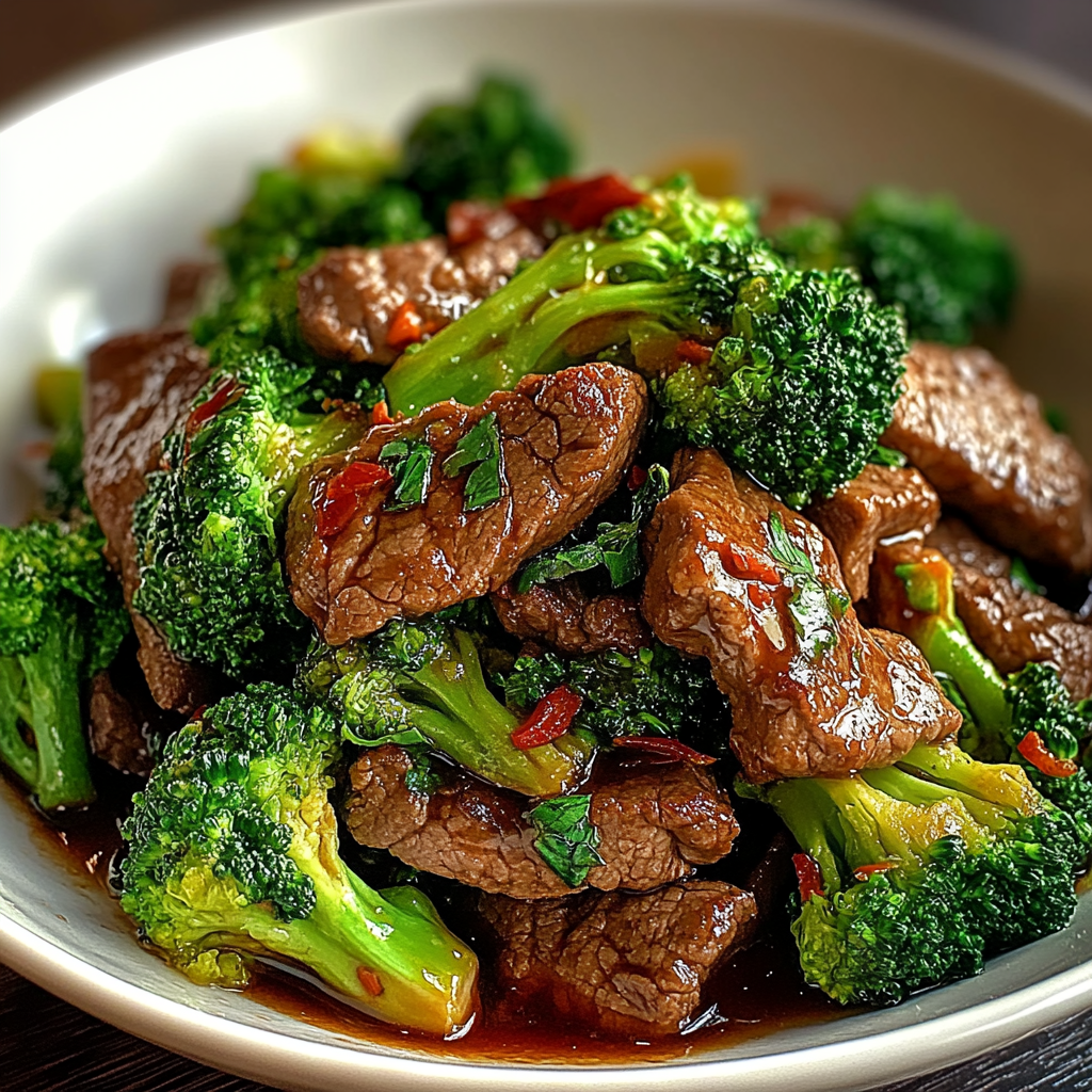 Recipe preparation for Beef And Broccoli