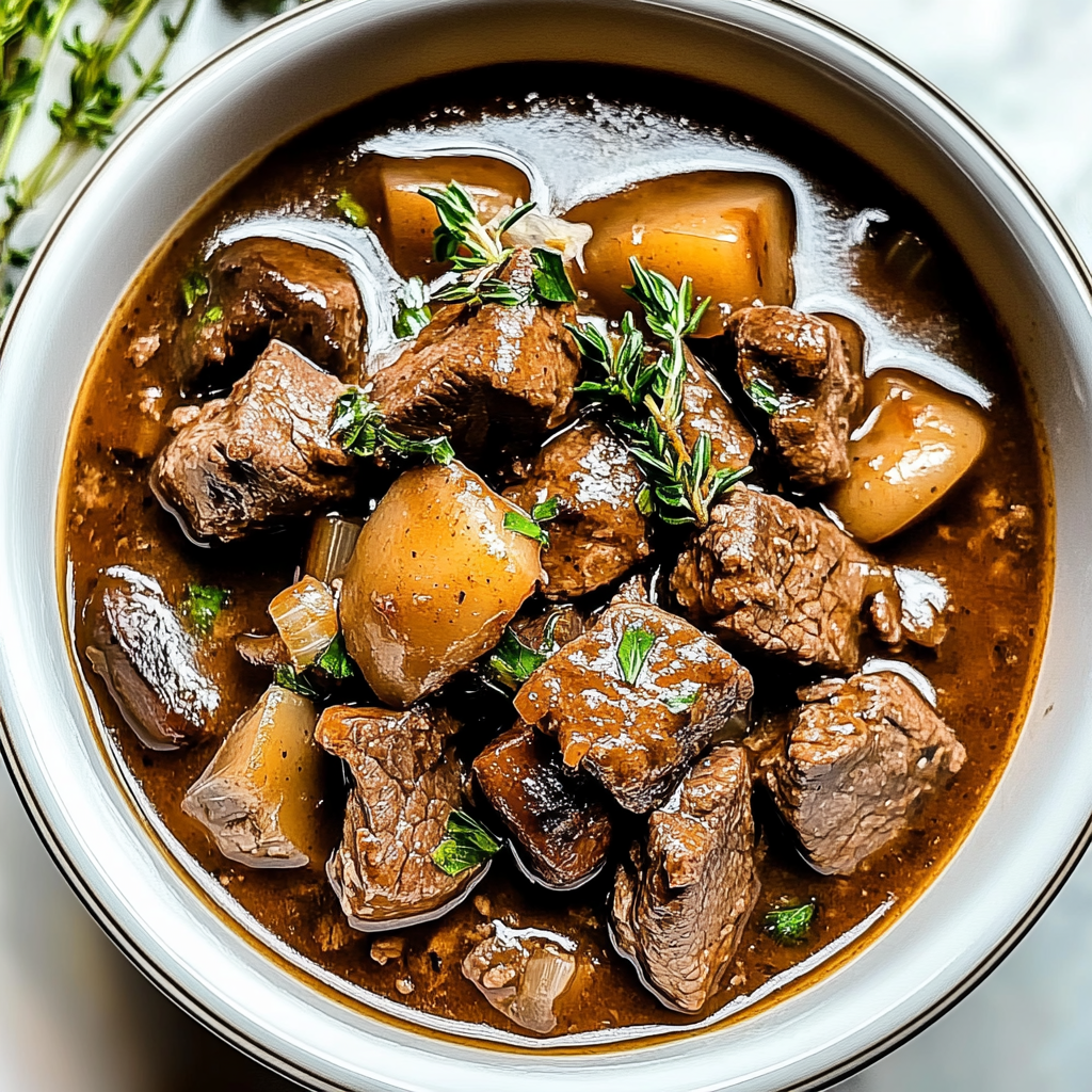 Recipe preparation for Keto Crockpot Beef Stew
