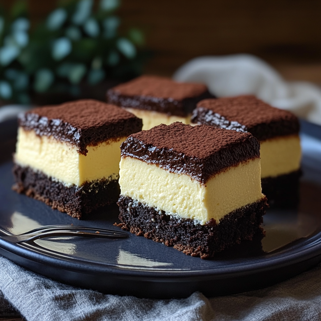 Recipe preparation for Brownie Cheesecake