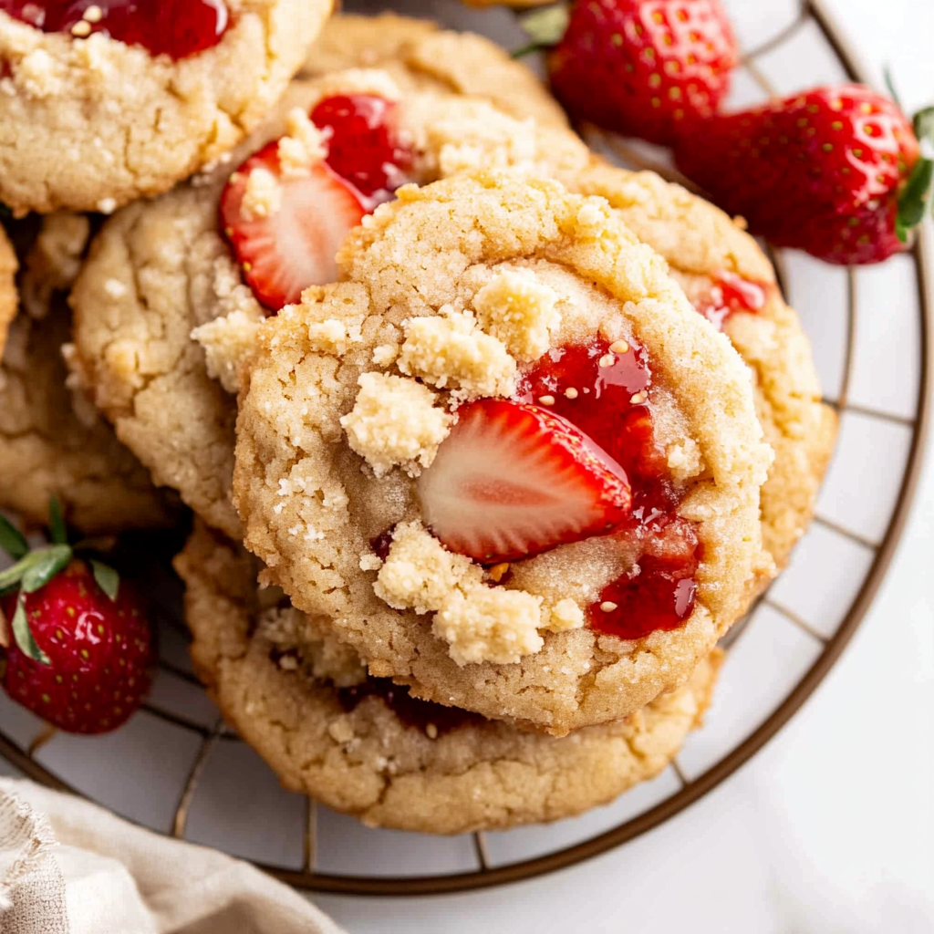 Recipe preparation for Strawberry Shortcake Cookies