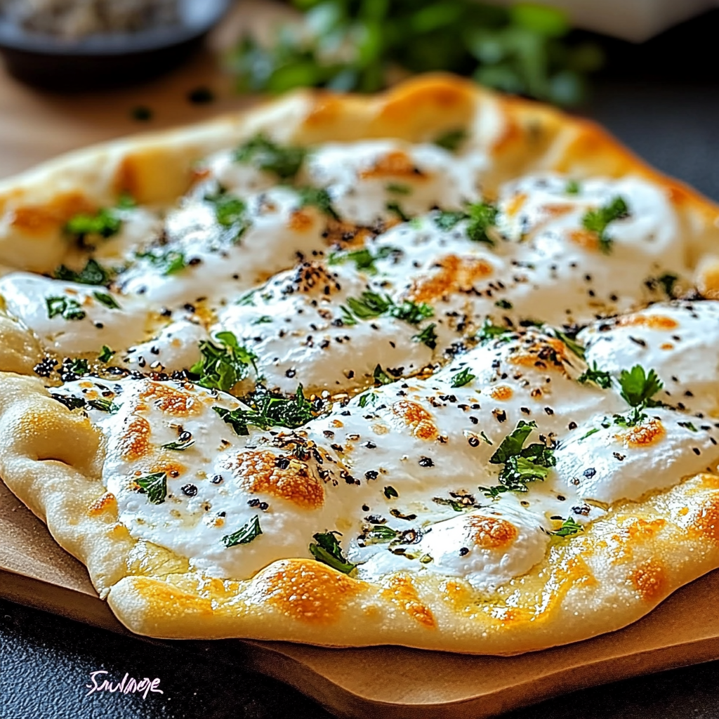 Recipe preparation for Easy 2-Ingredient Cottage Cheese Flatbread Recipe