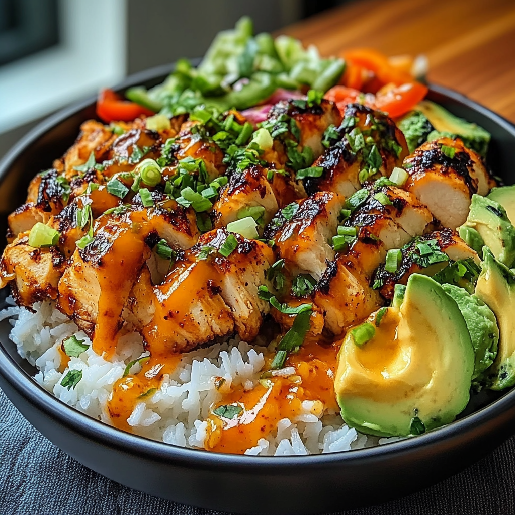 Recipe preparation for Spicy Maple Chicken and Coconut Rice