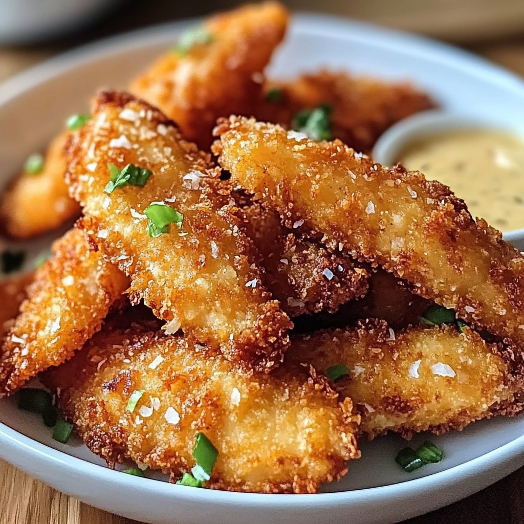 Recipe preparation for Crispy Coconut Chicken Strips