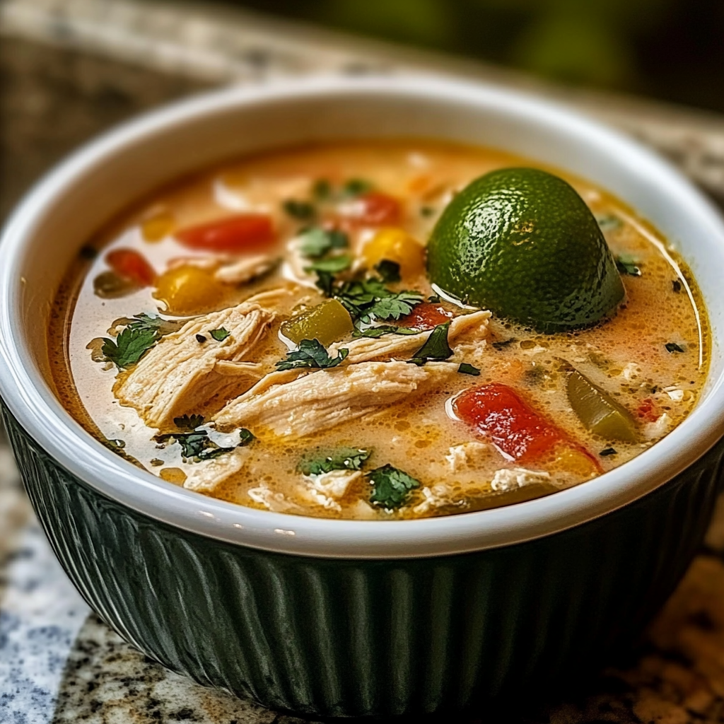 Recipe preparation for Cajun White Chicken Chili