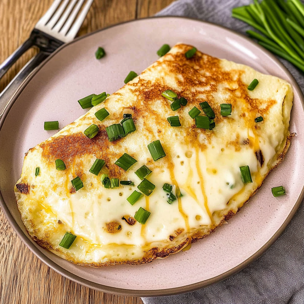 Recipe preparation for Cheese Egg White Omelette