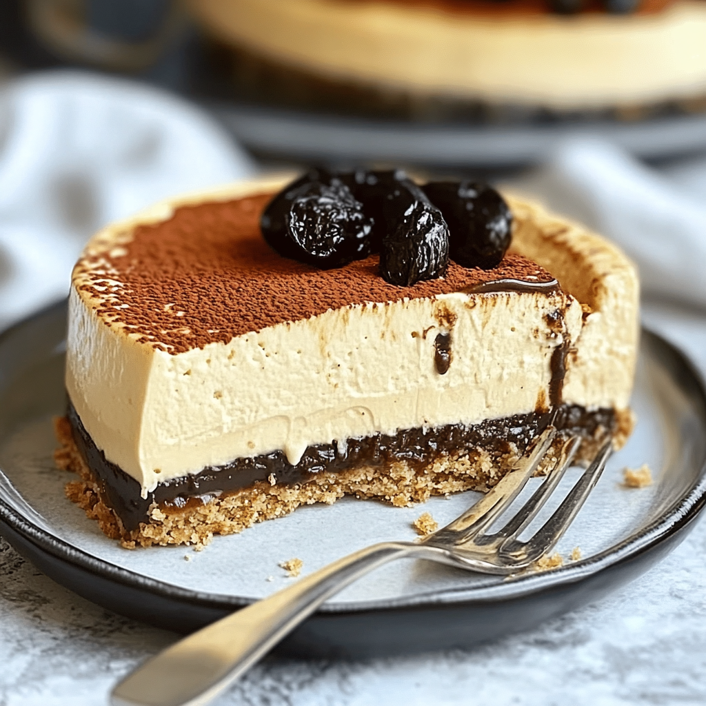 Recipe preparation for Vanilla Bean Brown Butter Cheesecake