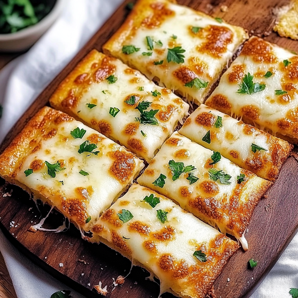 Recipe preparation for Best Cheesy Garlic Bread Recipe