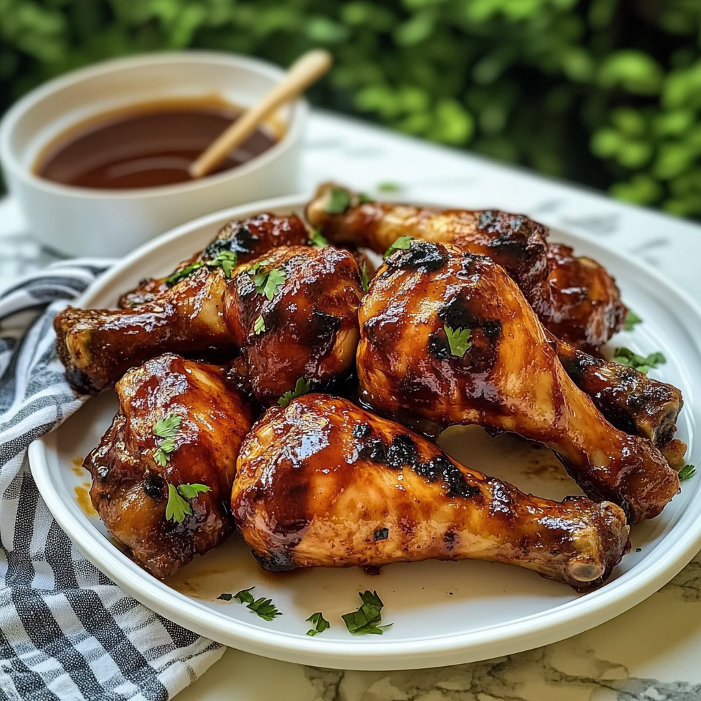 Recipe preparation for Sweet Barbecue Chicken Legs
