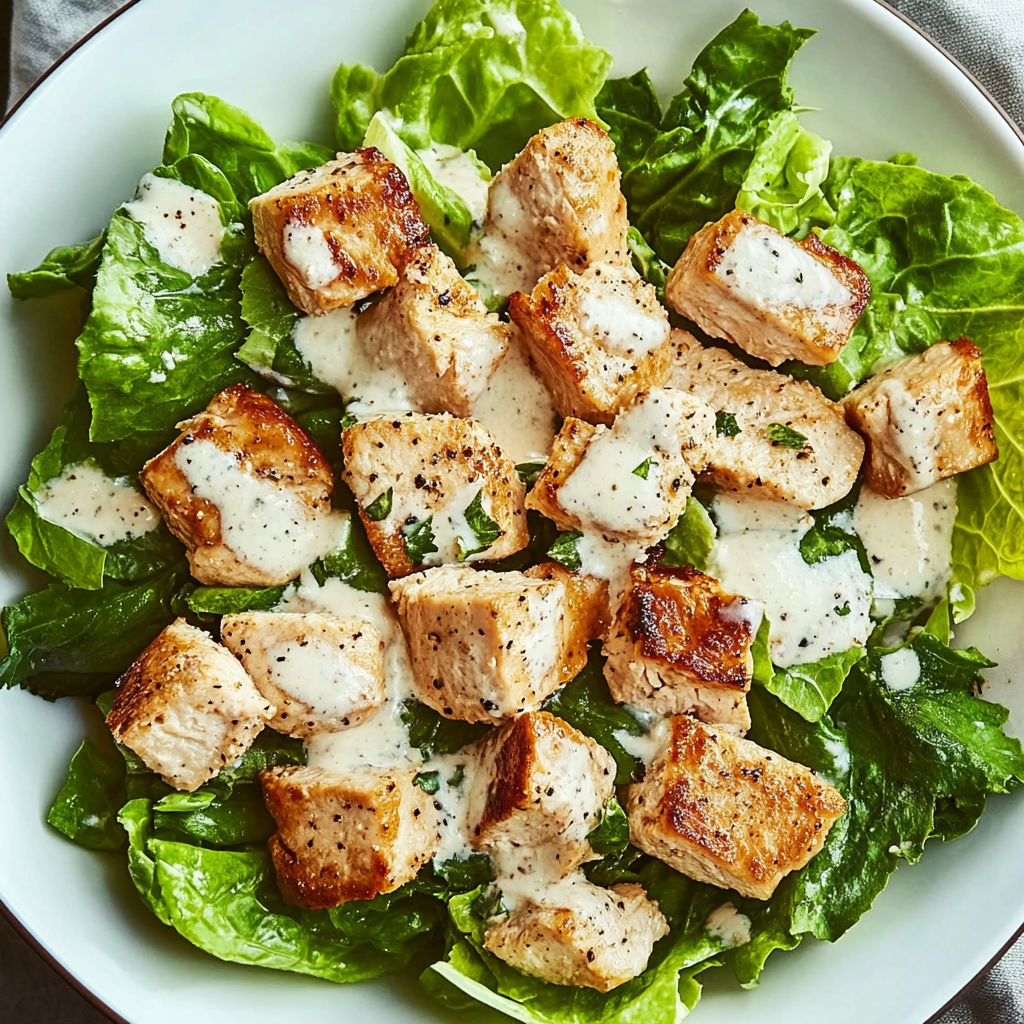 Recipe preparation for Best Chicken Caesar Salad