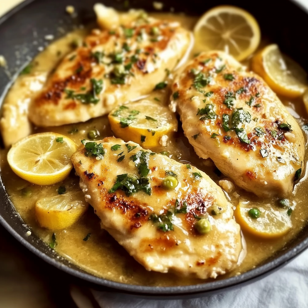 Recipe preparation for Easy Chicken Piccata