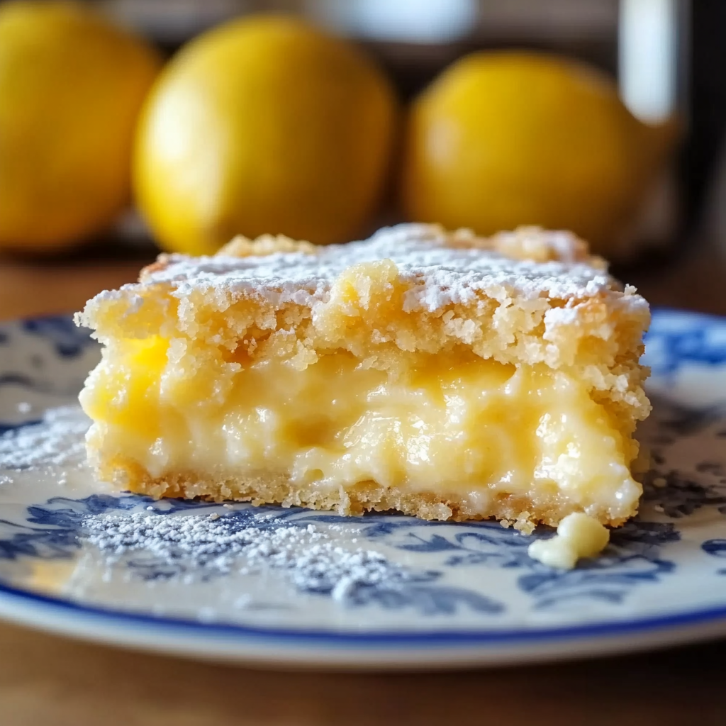Recipe preparation for Lemon Cream Cheese Dump Cake