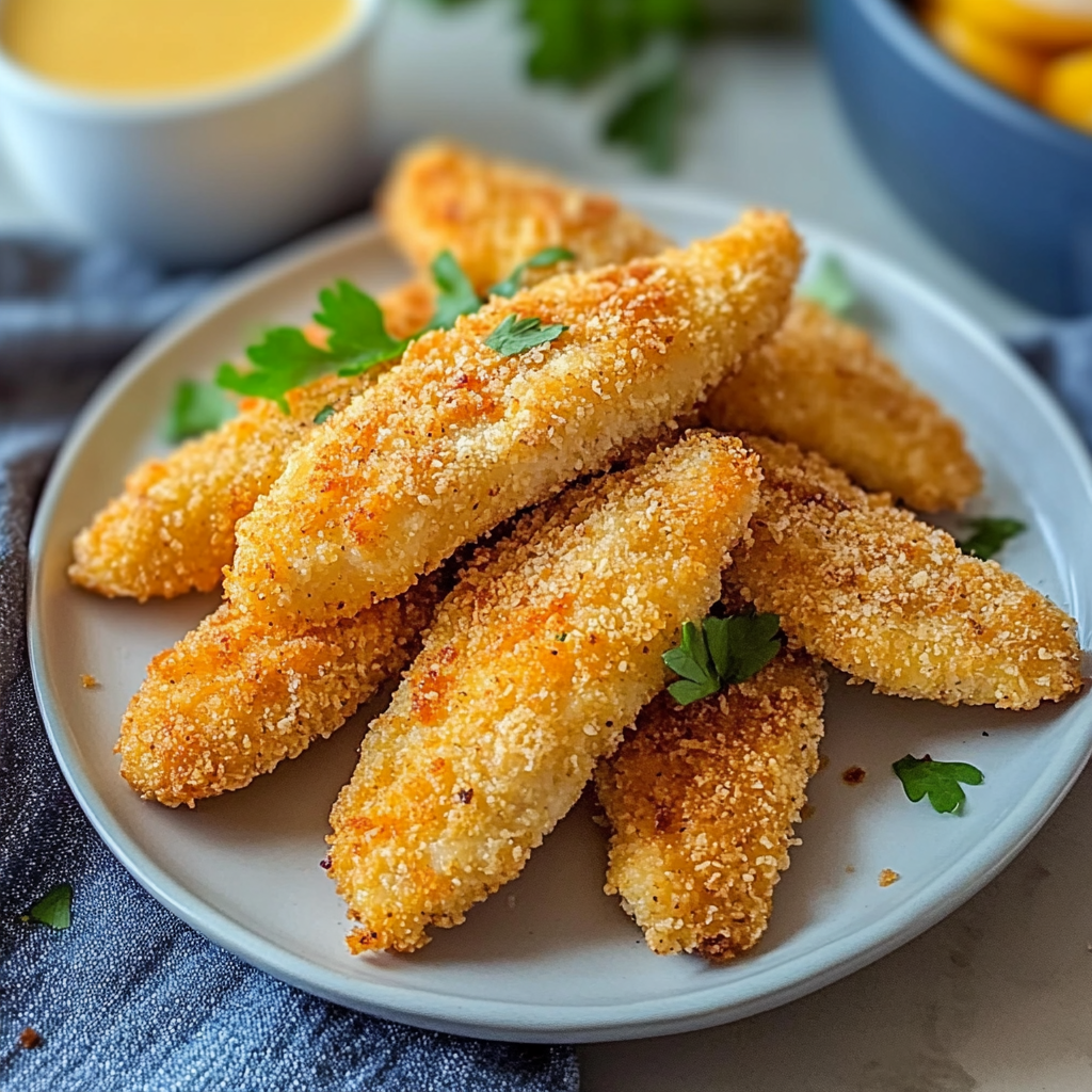 Recipe preparation for Crispy Baked Chicken Tenders